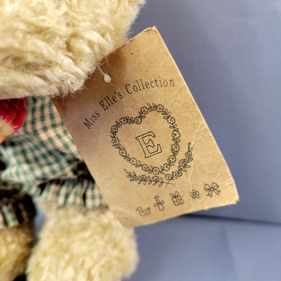 Miss Elles Artisaa Flair Collection Bear Plush Jointed School Student 11" Tag - Picture 6 of 12